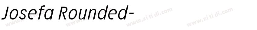 Josefa Rounded字体转换